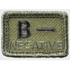 Emblema grupa sanguina cu arici (velcro)