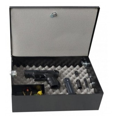 Cutie pistol si munitie Model pentru doua arme